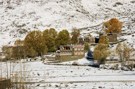 Landscape of China National Highway 318のeditorial素材