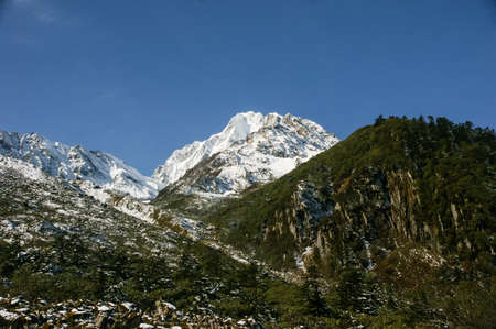 Gongga mountain, Sichuan province, China viewsの写真素材