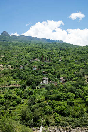 China Sichuan Danba towersの写真素材