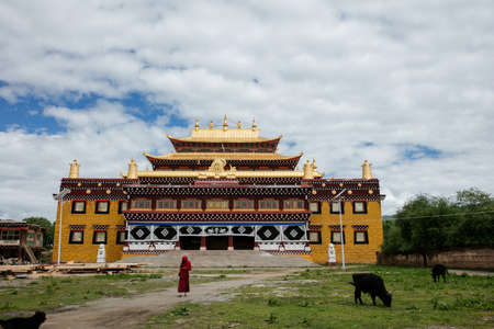 Huiyuan Temple, Daofu County, Ganzi Prefecture, Sichuan Province, Chinaのeditorial素材