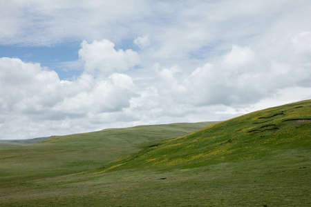 Scenery on the highway in Sichuan, Chinaの写真素材