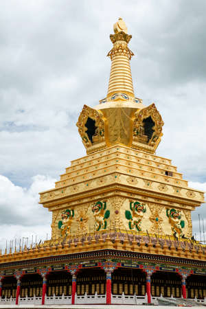 Buddhist College in Sichuan of China. Yaqing buddhist collegeのeditorial素材
