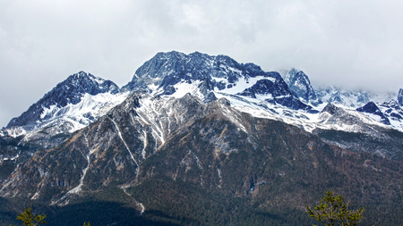 The Jade Dragon snow mountain nature view の写真素材
