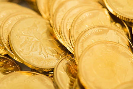 gold coinsの写真素材