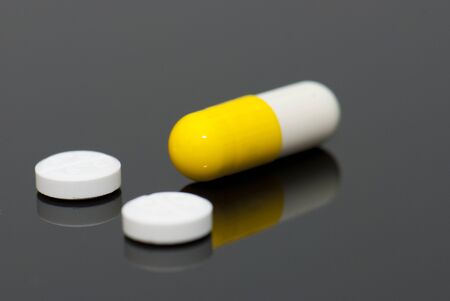 Variety of medicines and drugsの写真素材