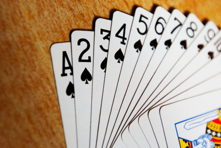 poker cardsの写真素材