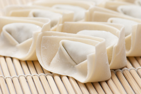 raw wontonの写真素材