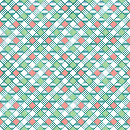 Square geometric with lines. Geometric and modern pattern for brand who has mature style, It can use for background, print, card, website, and anything. The art vector graphic with playful style. Mix of square and lines elements give a contrast and cheerful mood. It suits for arabic style too.のイラスト素材