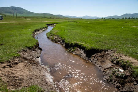 The scenery of bashang grasslandの写真素材