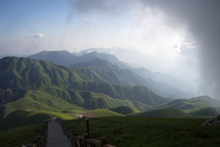 Wugong Mountain sceneryの写真素材