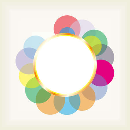 Circles backgroundのイラスト素材