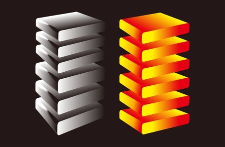 Metal material designのイラスト素材
