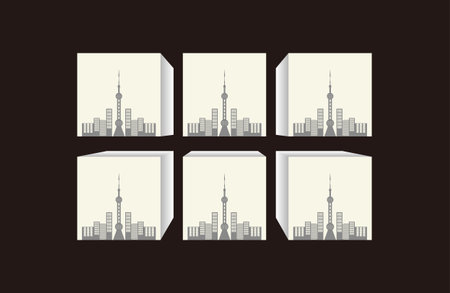 Vector background picture frameのイラスト素材