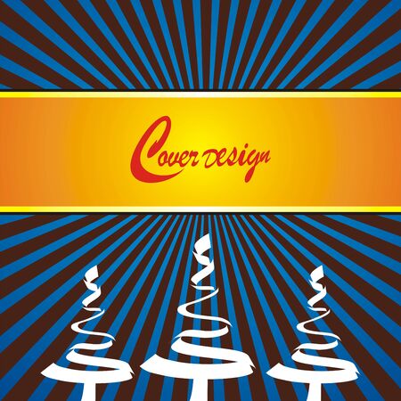 Cover Christmas tree backgroundのイラスト素材