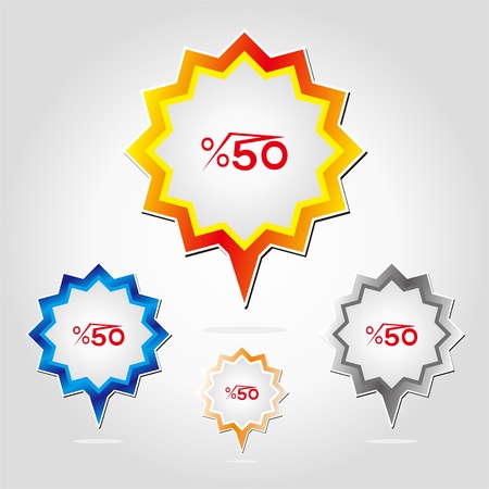 Vector label designのイラスト素材