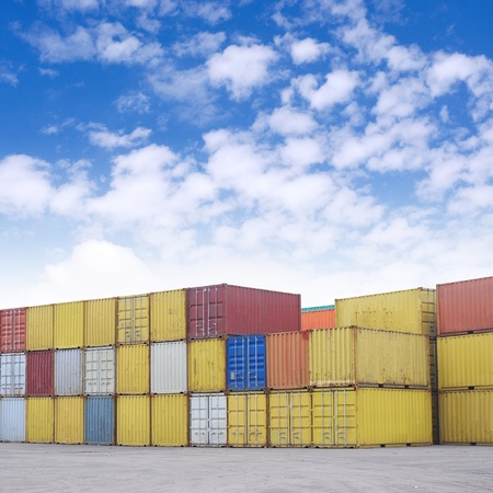 Containers and stackersの写真素材