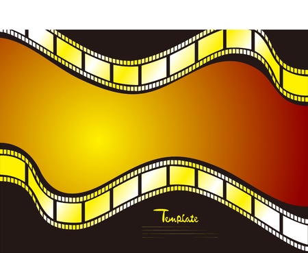 Movie filmのイラスト素材