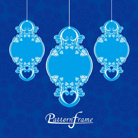 Pattern border shading vector backgroundのイラスト素材