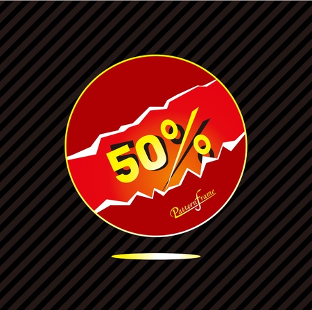 Promotional labels designのイラスト素材