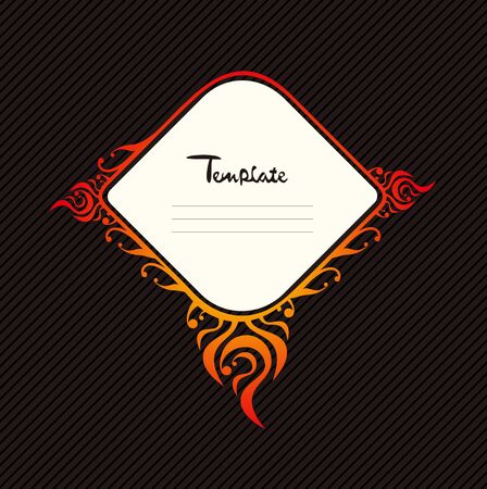 Vector art of label designのイラスト素材