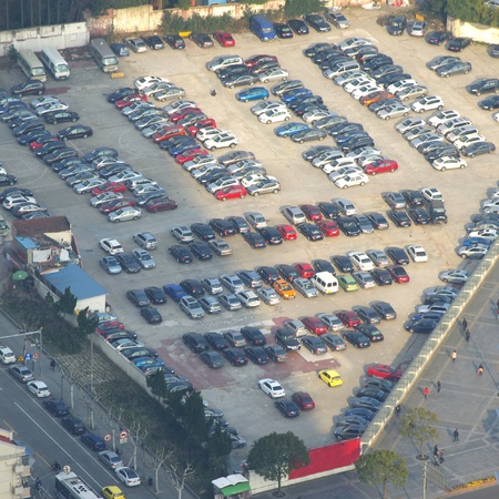 On-street parkingの写真素材