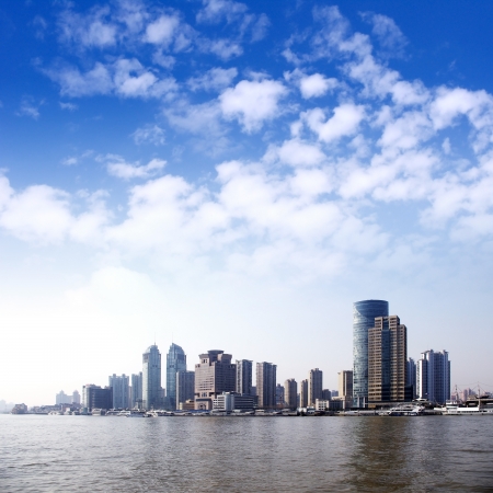 Shanghai skylineの写真素材