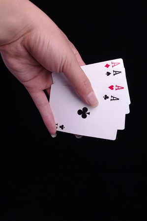 Hands pokerの写真素材