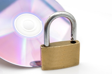 CD-ROM and locksの写真素材