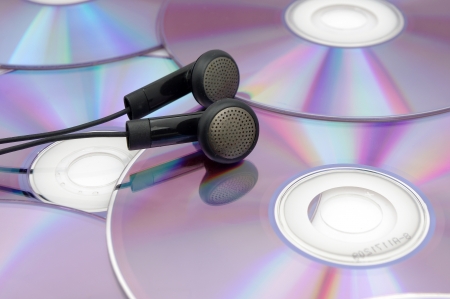 CD earplugsの写真素材