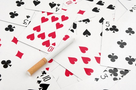 Smoking and gamblingの写真素材