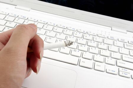 Hand smokingの写真素材