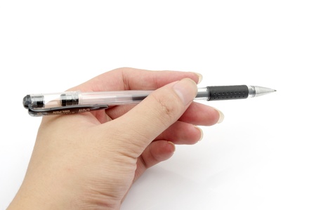 Hand and penのeditorial素材