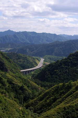 Highway in mountainsの写真素材