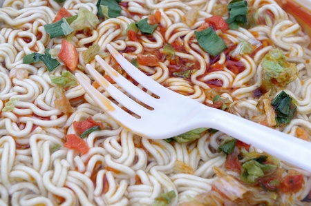 Instant noodlesの写真素材