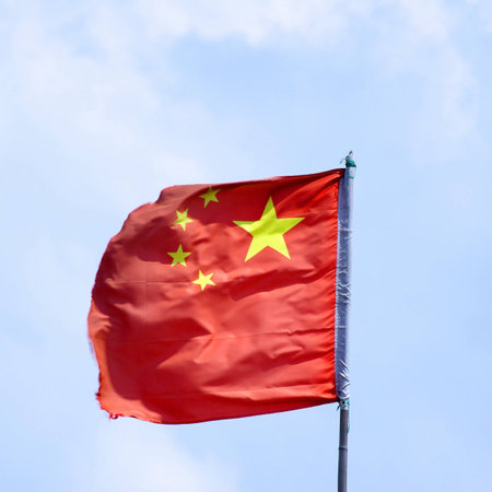 Chinese national flagの写真素材