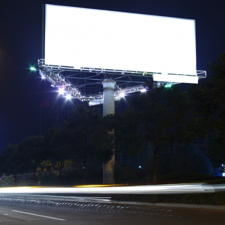 Highway billboardsの写真素材