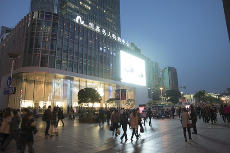 Nanjing Road shanghaiのeditorial素材