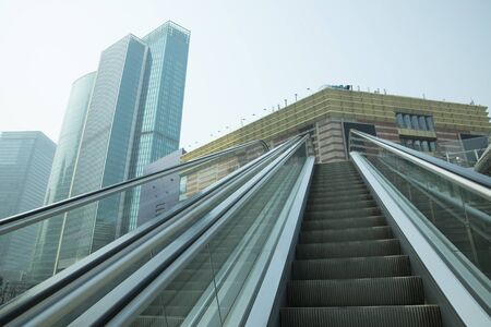 Closeup of escalatorのeditorial素材