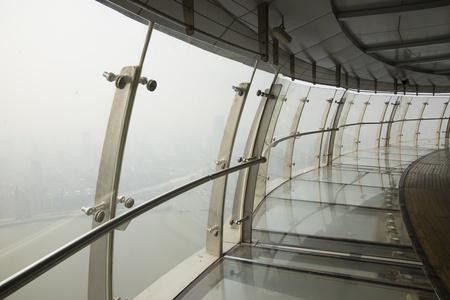 Aerial corridor constructionのeditorial素材