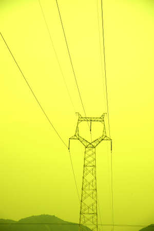 The plant power tower at sunsetの写真素材