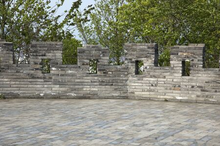 The historic walls of ancient Chinaの写真素材