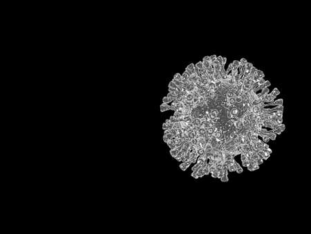 COVID-19.Coronavirus 2020-nCov novel coronavirus concept responsible for asian flu outbreak and pandemic.の写真素材