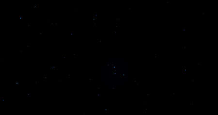Sky stars, starry night dark blue background with starlight sparkles twinkling and blinking in universe space. Starry night sky, milky way stars twinkle shine, seamless loopの写真素材