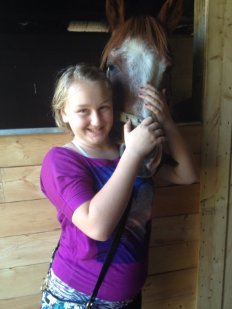 Love of a girl and a horseの素材