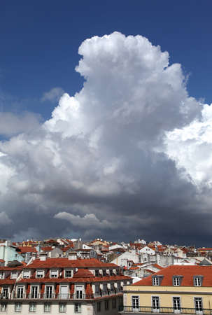 Clouds above Lissabonの写真素材