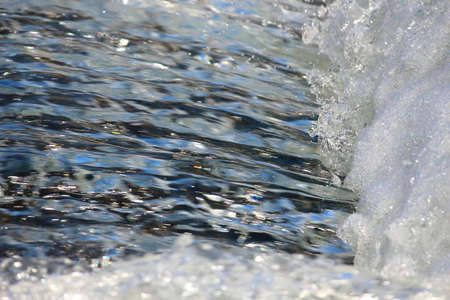close up of water flow streamの写真素材