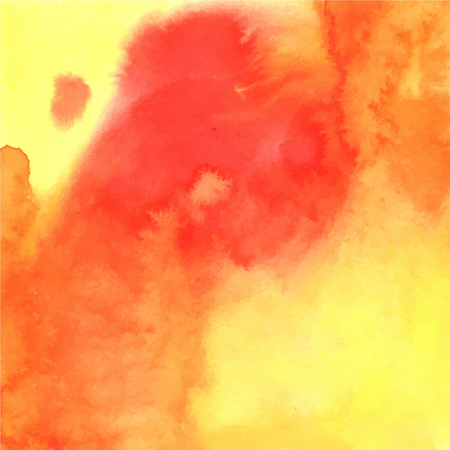 Watercolor abstract orange hand drawn background. Vector EPS 10のイラスト素材