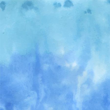 Watercolor abstract blue hand drawn background. のイラスト素材
