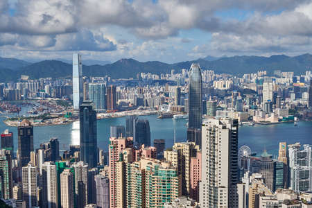 Hong Kong from Mt Victoriaのeditorial素材