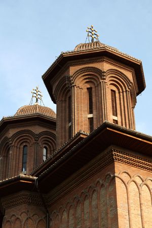 Historical Christian Orthodox church in Bucharest, Romaniaの写真素材
